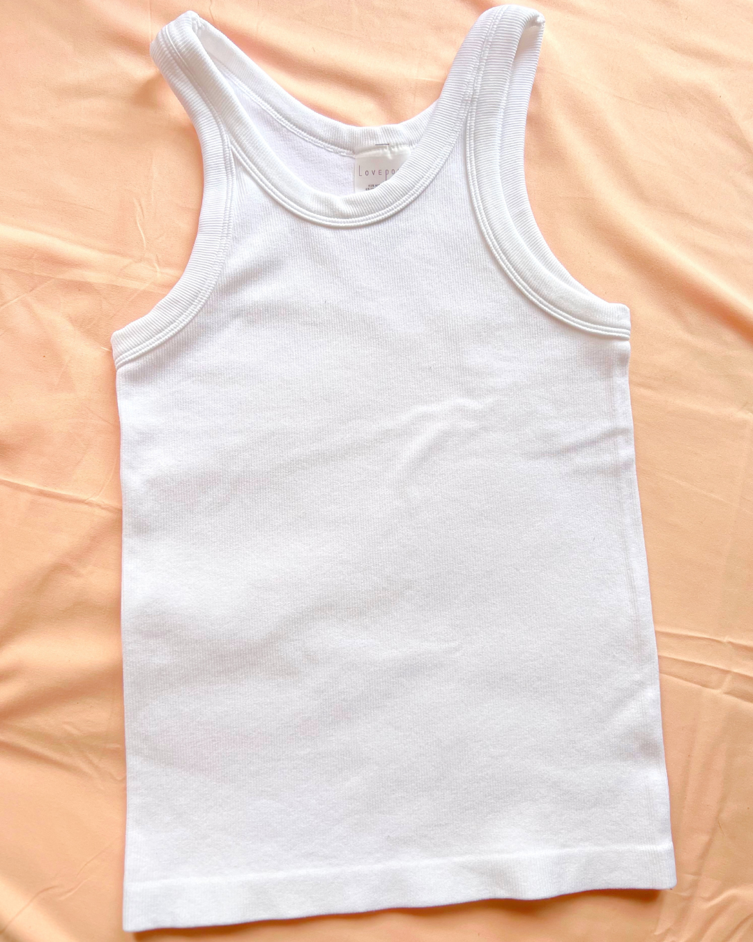 women's white tank top