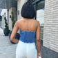 Denim Tube Top