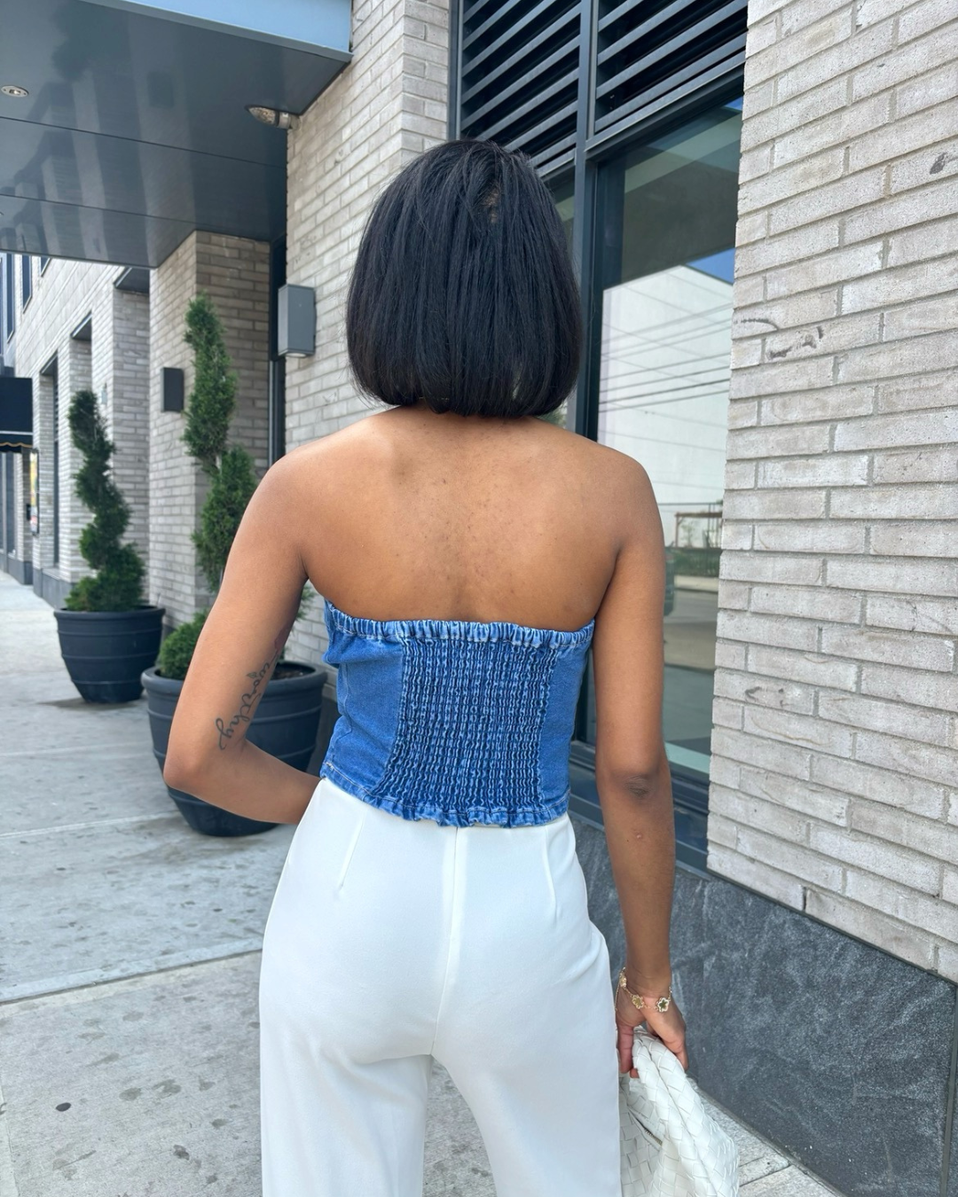 Denim Tube Top