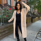 Knit Open Long Cardigan