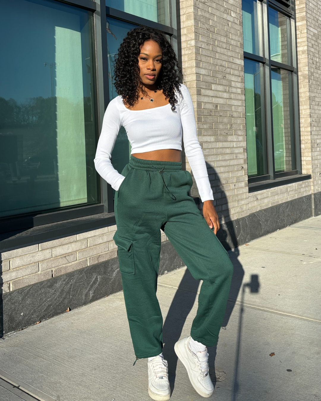 women's cargo sweatpants