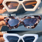 geometric cateye sunglasses