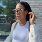 Geometric Cateye Sunglasses