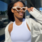 Geometric Cateye Sunglasses