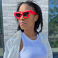 Geometric Cateye Sunglasses
