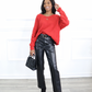 women's oversized chunky sweater top
